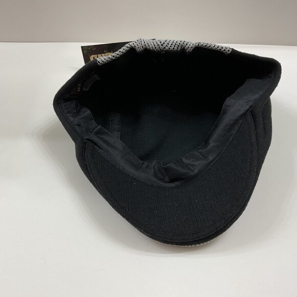 Flat Cap / Warm Hat - Black & Gray - Gender Neutral - Adult S/M - NWT - Picture 8 of 10